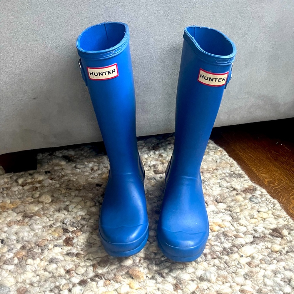 Hunter rain boots- girls size 3
